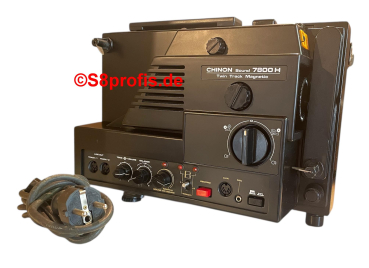 Chinon 7800H, 2 Track Magnetic , Super 8 Film Projektor/ Sound Film Pprojektor